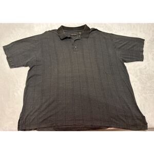 Roberto Villini Men’s Polo Shirt Casual Gray 2XL XXL Gray Short Sleeve
